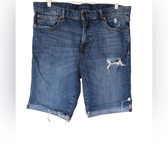Aeropostale Men's Blue Denim Shorts size:36 - Picture 1 of 6